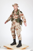  Photos Army Man in Camouflage uniform 7 20th century US Army a poses camouflage whole body 0010.jpg